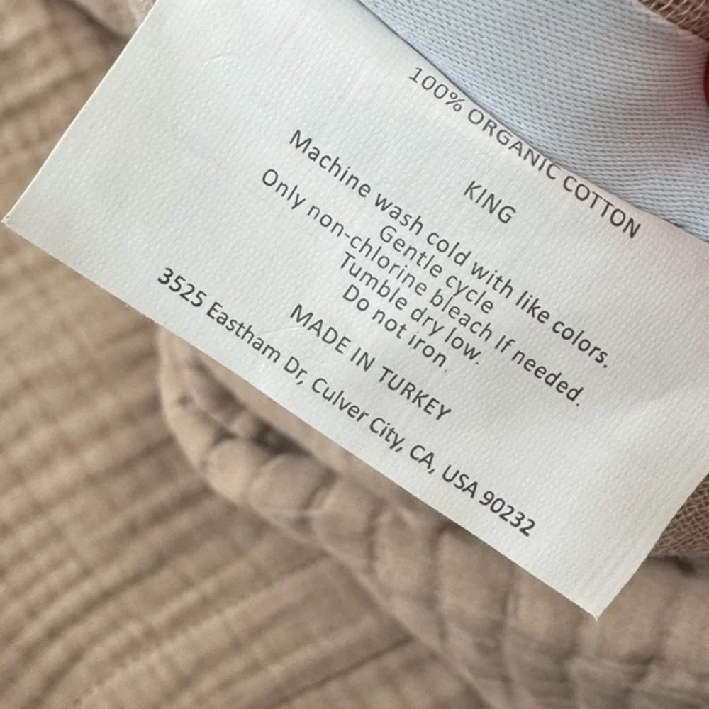 NWT Set of 2 x Parachute Organic Cotton King Size Pillow‎ Cover Sham Set